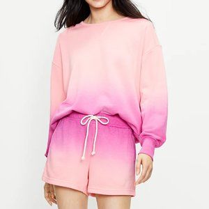 Lou & Grey Dip Dye Terry Sweatshirt and Shorts